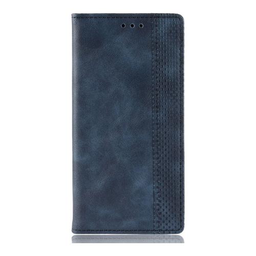 Shop4 - Samsung Galaxy S10 Plus Hoesje - Book Case Vintage Donker Blauw