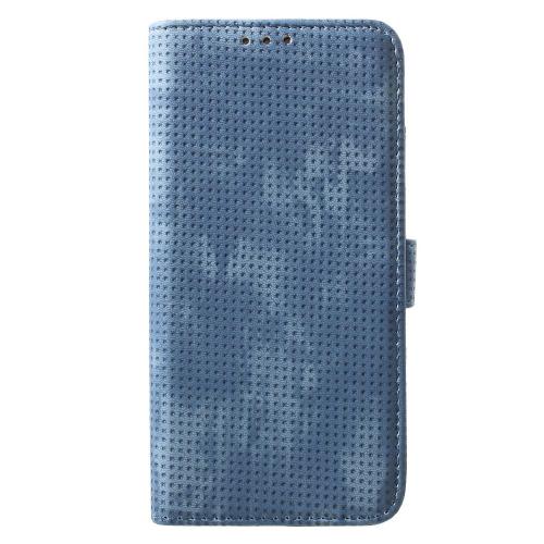 Shop4 - Samsung Galaxy S10 Plus Hoesje - Wallet Case Mesh Dots Blauw