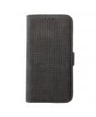 Shop4 - Samsung Galaxy S10e Hoesje - Wallet Case Mesh Dots Donker Grijs
