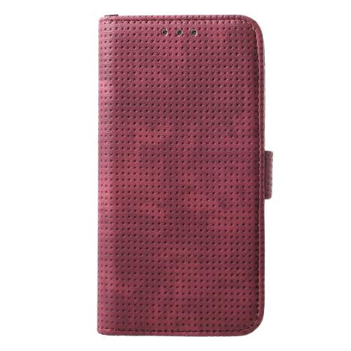Shop4 - Samsung Galaxy S10e Hoesje - Wallet Case Mesh Dots Rood