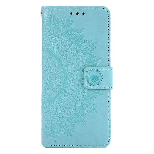 Shop4 - Samsung Galaxy S20 FE Hoesje - Wallet Case Mandala Patroon Mint Groen