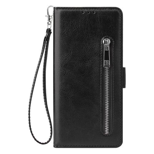 Shop4 - Samsung Galaxy S20 Hoesje - Wallet Case Cabello met Ritssluiting Zwart