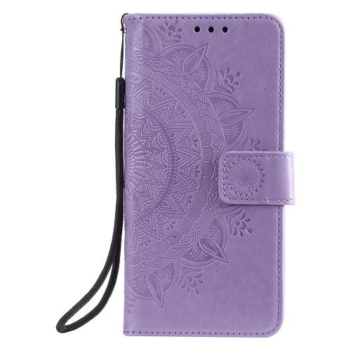 Shop4 - Samsung Galaxy S20 Plus Hoesje - Wallet Case Mandala Patroon Paars