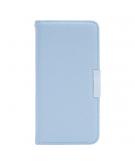 Shop4 - Samsung Galaxy S21 FE Hoesje - Book Case Lychee Licht Blauw