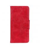 Shop4 - Samsung Galaxy S21 FE Hoesje - Wallet Case Cabello Rood