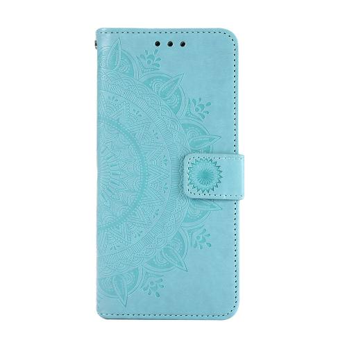 Shop4 - Samsung Galaxy S21 Plus Hoesje - Wallet Case Mandala Patroon Mint Groen