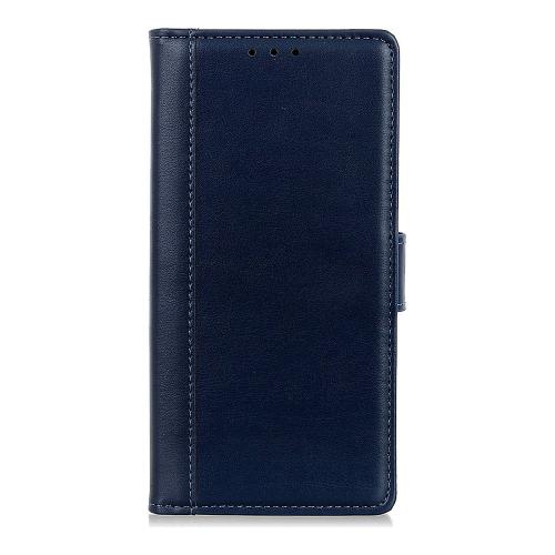 Shop4 - Sony Xperia 1 Hoesje - Wallet Case Grain Donker Blauw