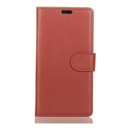 Shop4 - Sony Xperia L2 Hoesje - Wallet Case Lychee Bruin