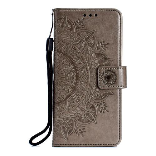 Shop4 - Xiaomi Mi 11i Hoesje - Wallet Case Mandala Patroon Grijs