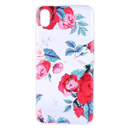 Shop4 - Xiaomi Redmi 7A Hoesje - Zachte Back Case Rozen Transparant