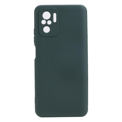 Shop4 - Xiaomi Redmi Note 10s Hoesje - Zachte Back Case Mat Donker Groen
