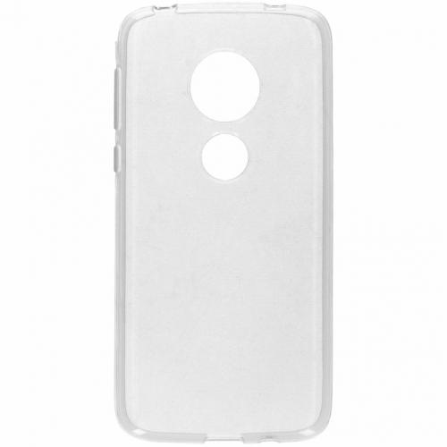 Softcase Backcover voor de Motorola Moto G7 Play - Transparant