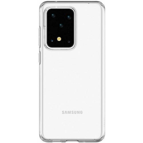 Spigen Crystal Flex Backcover voor de Samsung Galaxy S20 Ultra - Transparant