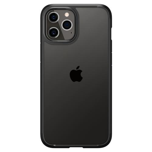 Spigen Ultra Hybrid Backcover voor de iPhone 12 (Pro) - Zwart