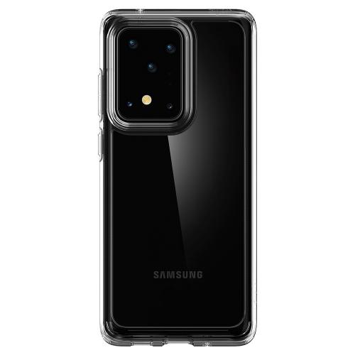 Spigen Ultra Hybrid Backcover voor de Samsung Galaxy S20 Ultra - Transparant