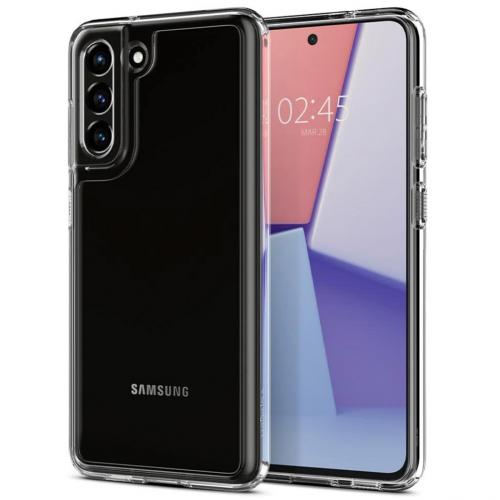 Spigen Ultra Hybrid Backcover voor de Samsung Galaxy S21 FE - Transparant