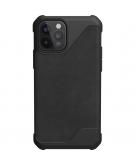 UAG Metropolis LT Backcover voor de iPhone 12 (Pro) - Leather Black