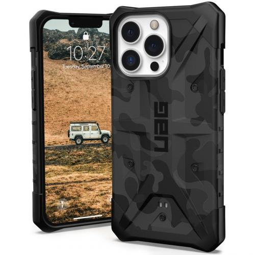 UAG Pathfinder Backcover voor de iPhone 13 Pro - Midnight Camo