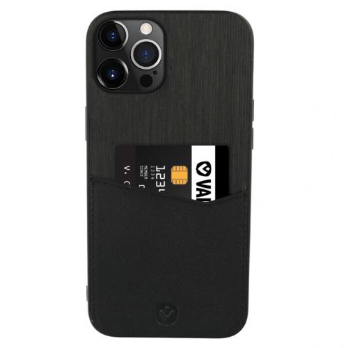 Valenta Card Slot Backcover voor de iPhone 13 Pro Max - Zwart