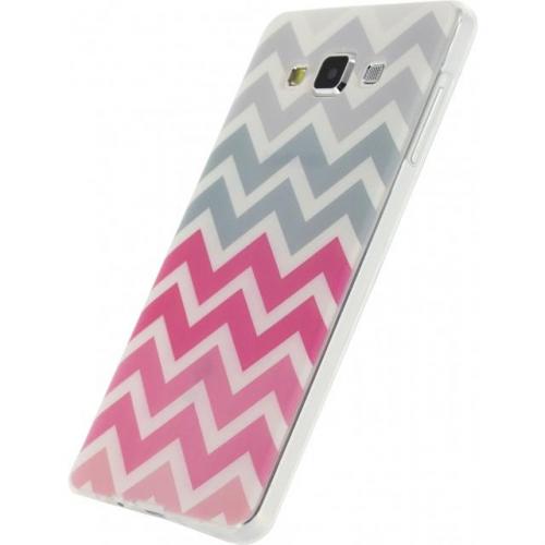 Xccess Xccess TPU Case Samsung Galaxy A7 Wave Pink/Grey